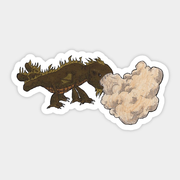 The Bellowing Fart Sticker by Hominid